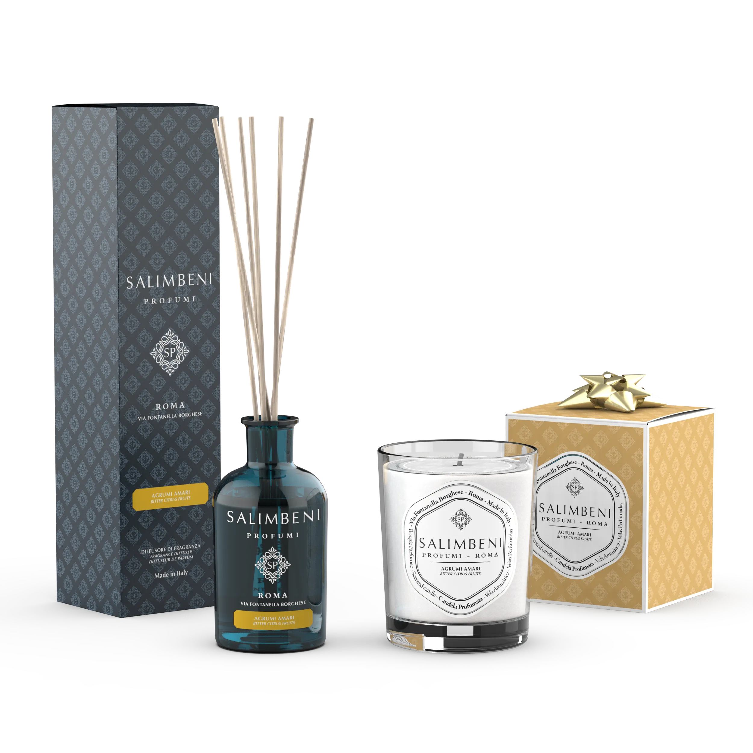 Agrumi Amari 100 ml   Candela Profumata 190 gr Agrumi Amari