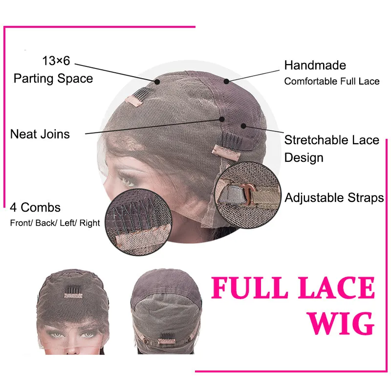 ALIYAH - Straight Full Lace Wig Pre-Plucked Virgin Hair Wig