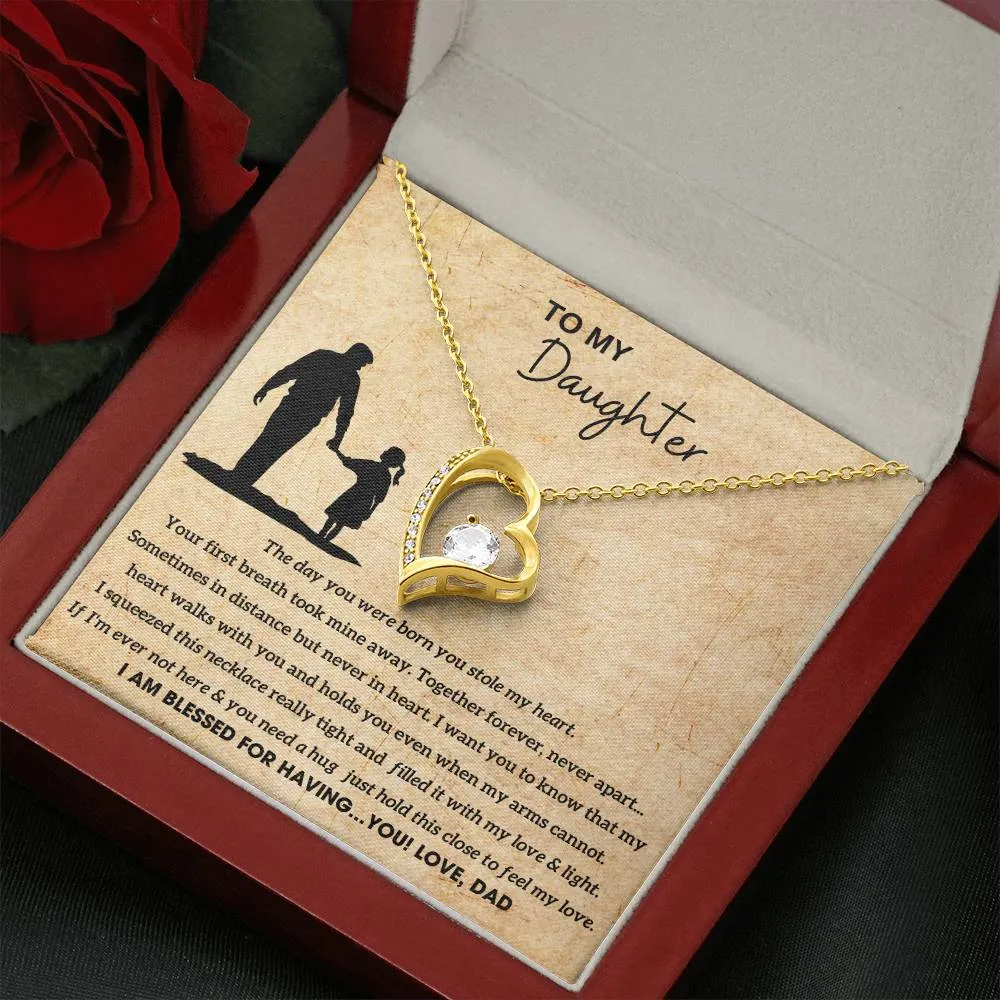 [Almost Sold Out]  To My Daughter - Hold this necklace close to feel my love