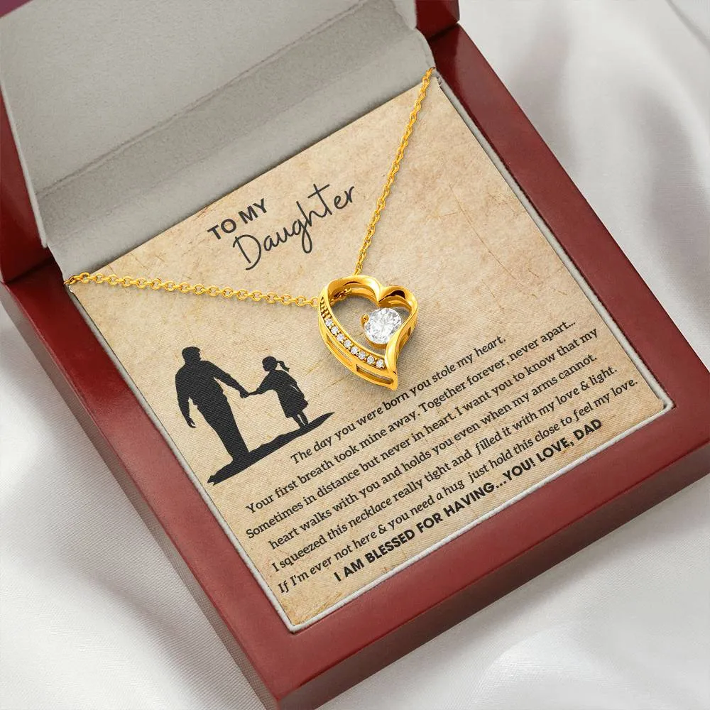 [Almost Sold Out]  To My Daughter - Hold this necklace close to feel my love