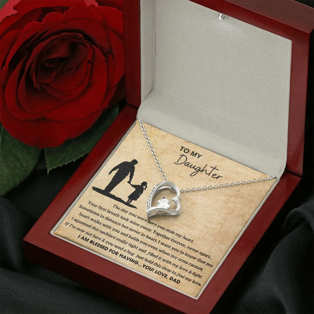 [Almost Sold Out]  To My Daughter - Hold this necklace close to feel my love