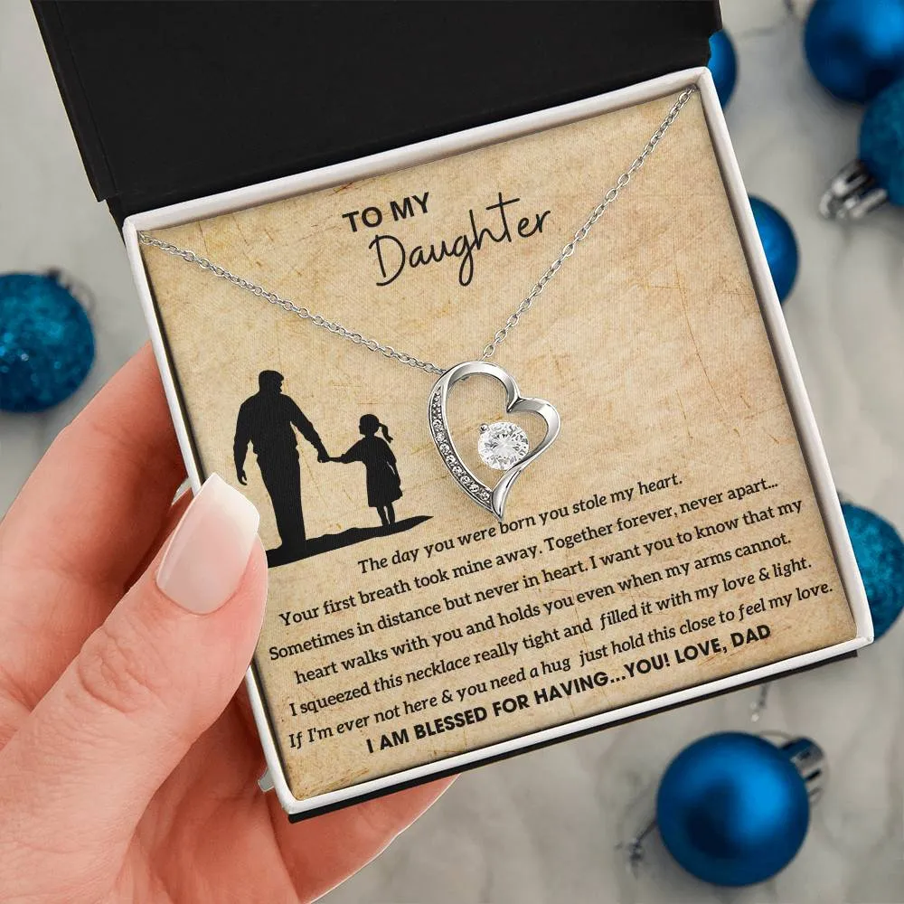 [Almost Sold Out]  To My Daughter - Hold this necklace close to feel my love