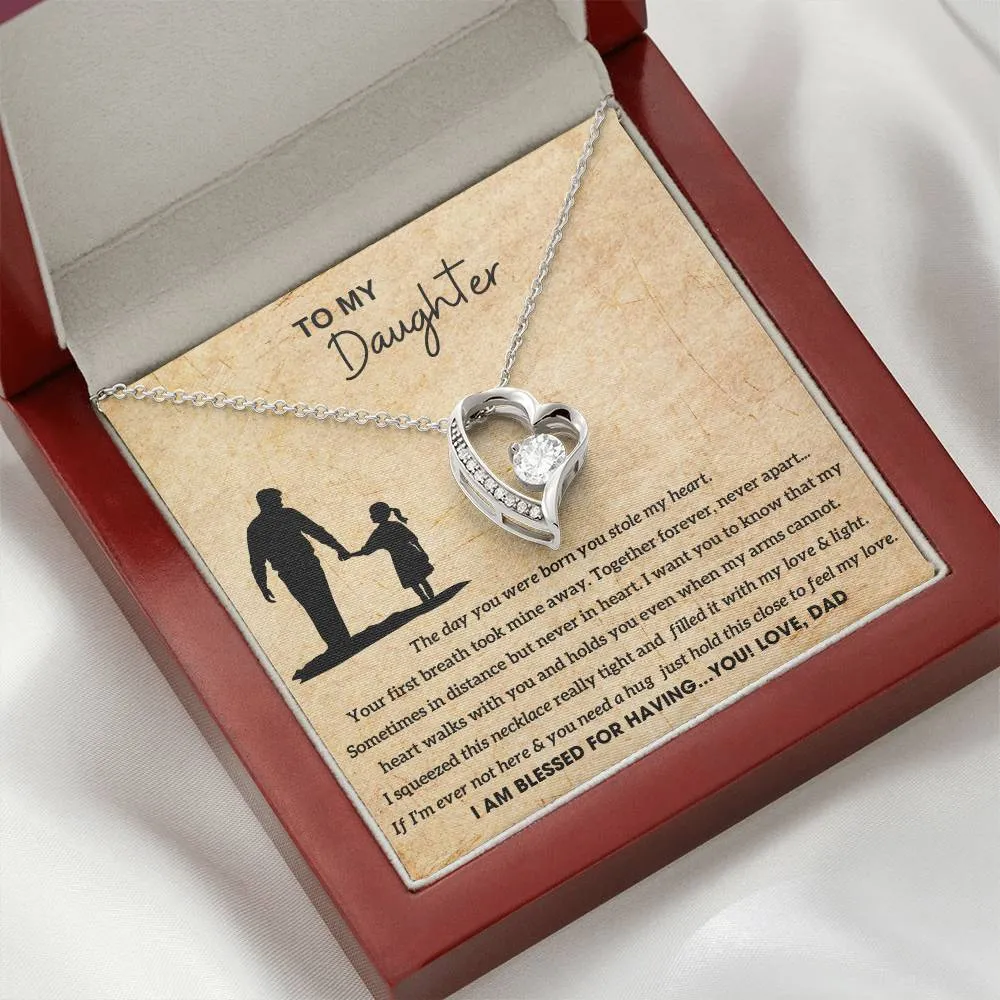 [Almost Sold Out]  To My Daughter - Hold this necklace close to feel my love