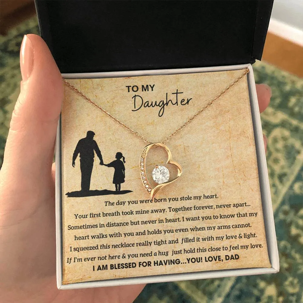 [Almost Sold Out]  To My Daughter - Hold this necklace close to feel my love