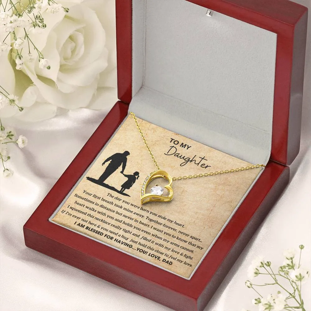 [Almost Sold Out]  To My Daughter - Hold this necklace close to feel my love