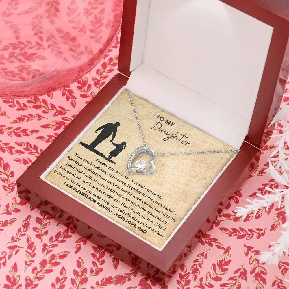[Almost Sold Out]  To My Daughter - Hold this necklace close to feel my love