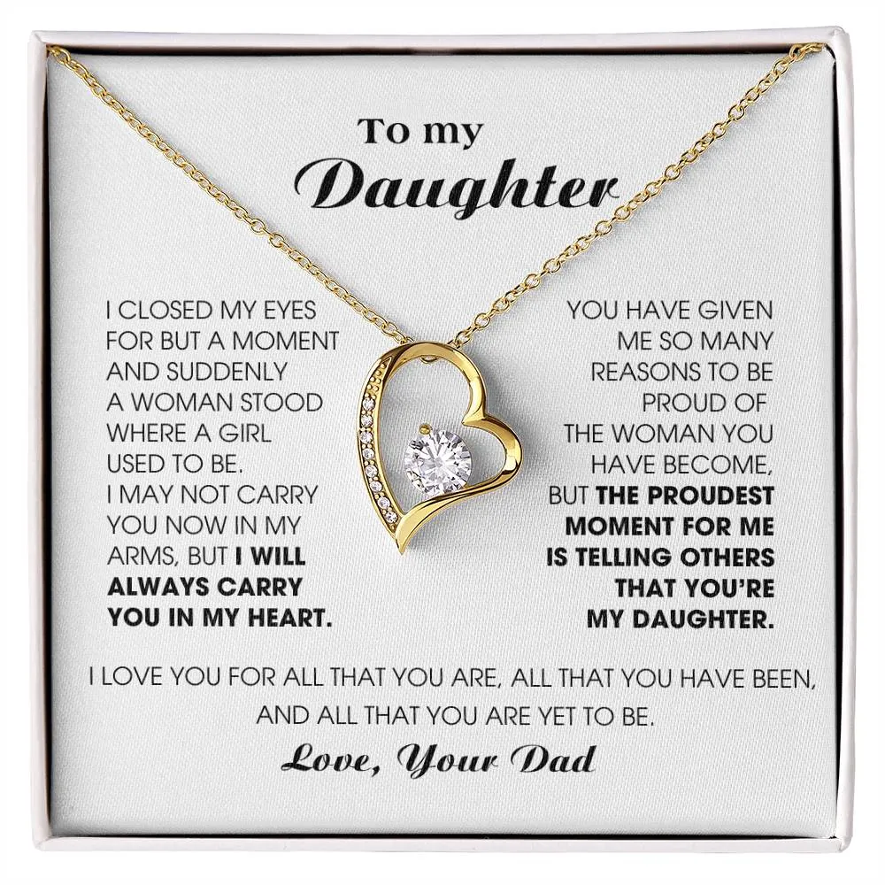 [Almost Sold Out] To My Daughter -  I will ALWAYS carry you in my heart