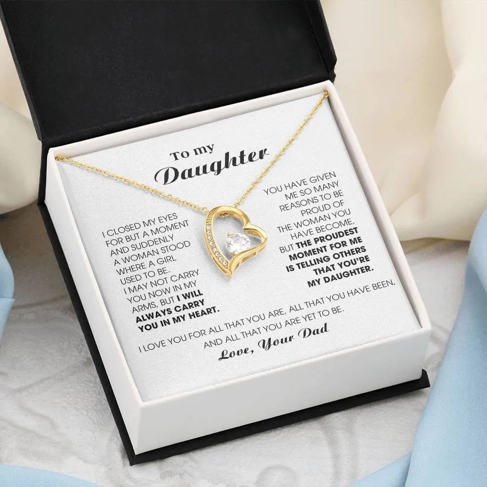 [Almost Sold Out] To My Daughter -  I will ALWAYS carry you in my heart