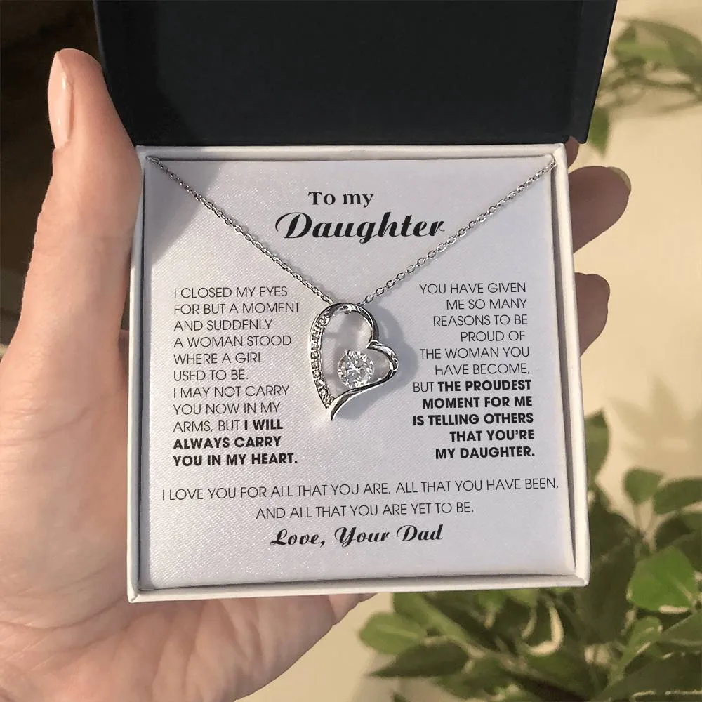 [Almost Sold Out] To My Daughter -  I will ALWAYS carry you in my heart