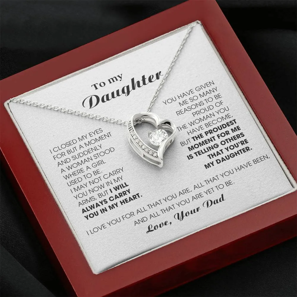 [Almost Sold Out] To My Daughter -  I will ALWAYS carry you in my heart