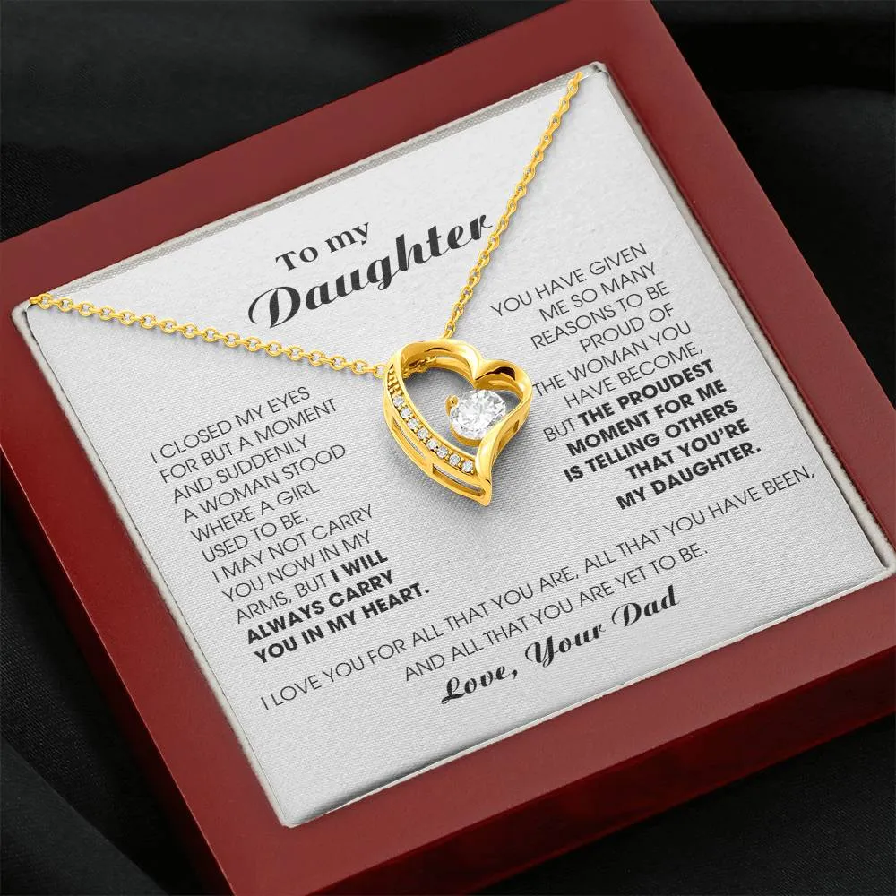[Almost Sold Out] To My Daughter -  I will ALWAYS carry you in my heart