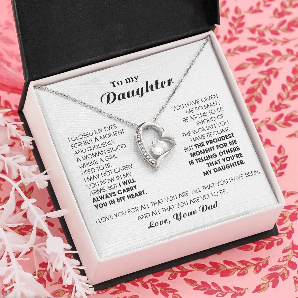 [Almost Sold Out] To My Daughter -  I will ALWAYS carry you in my heart