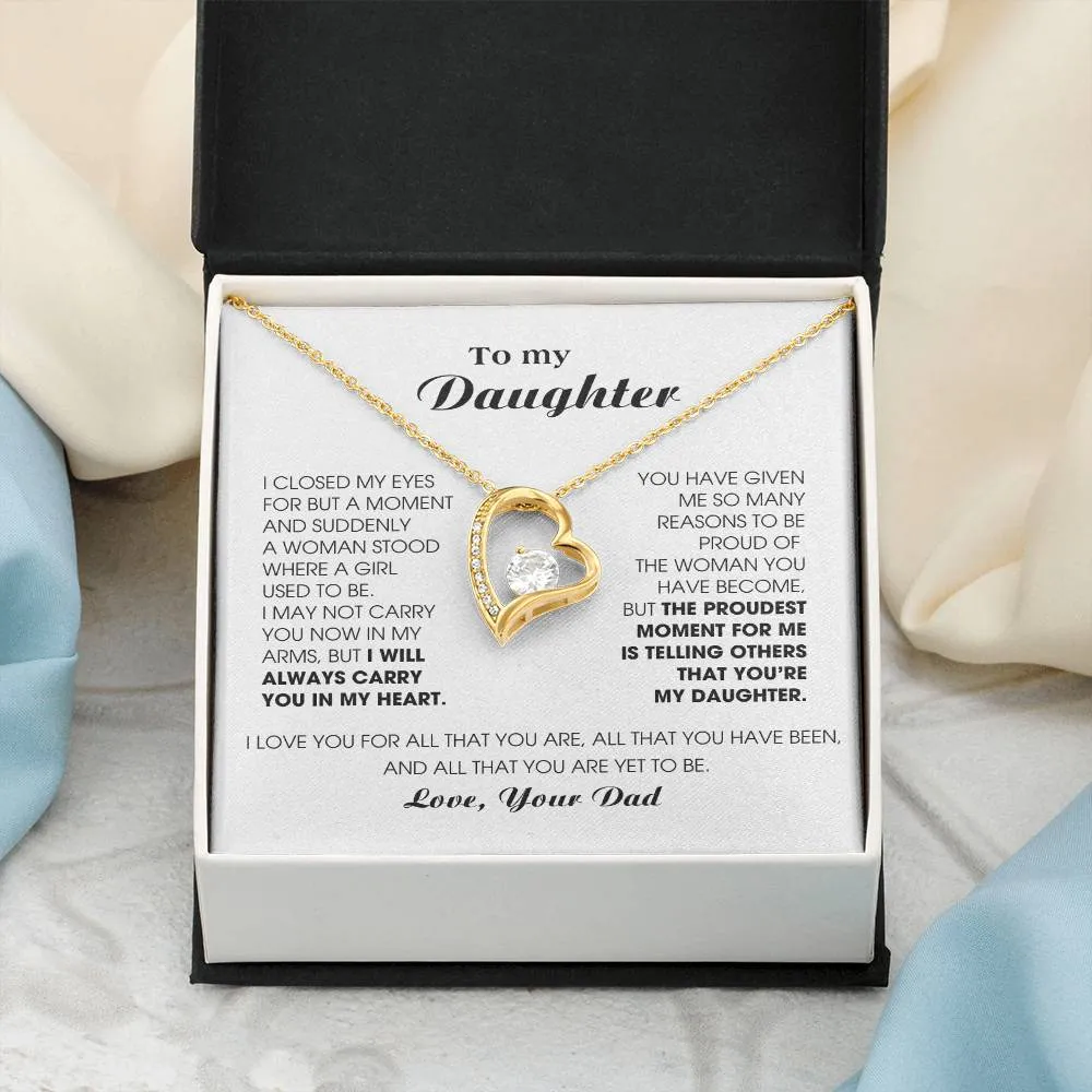 [Almost Sold Out] To My Daughter -  I will ALWAYS carry you in my heart