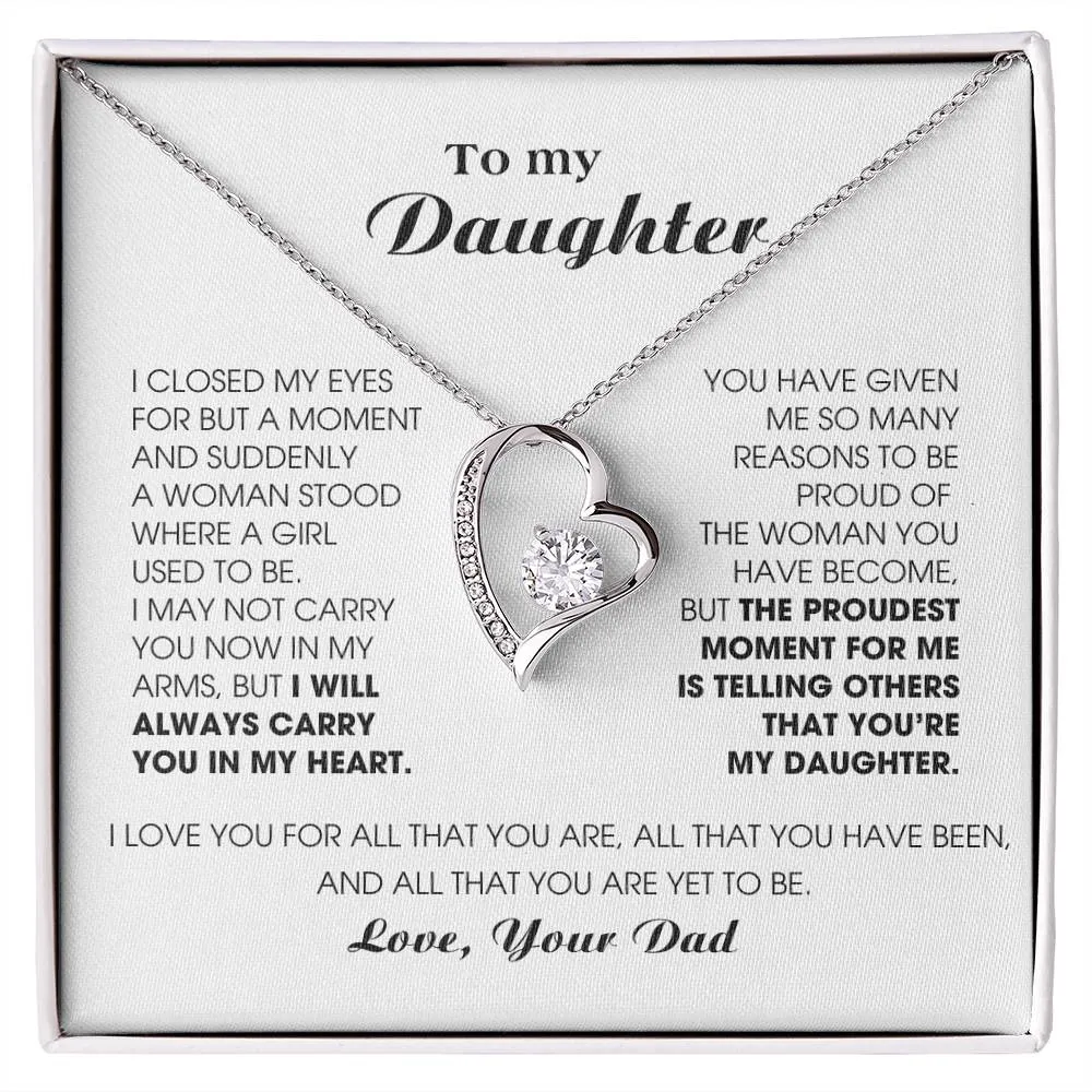 [Almost Sold Out] To My Daughter -  I will ALWAYS carry you in my heart