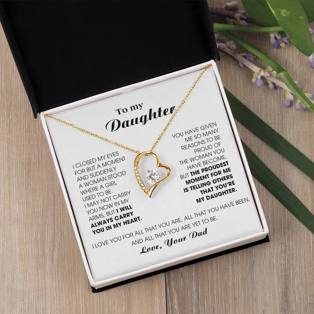 [Almost Sold Out] To My Daughter -  I will ALWAYS carry you in my heart