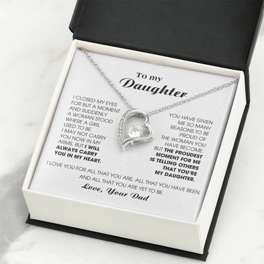 [Almost Sold Out] To My Daughter -  I will ALWAYS carry you in my heart