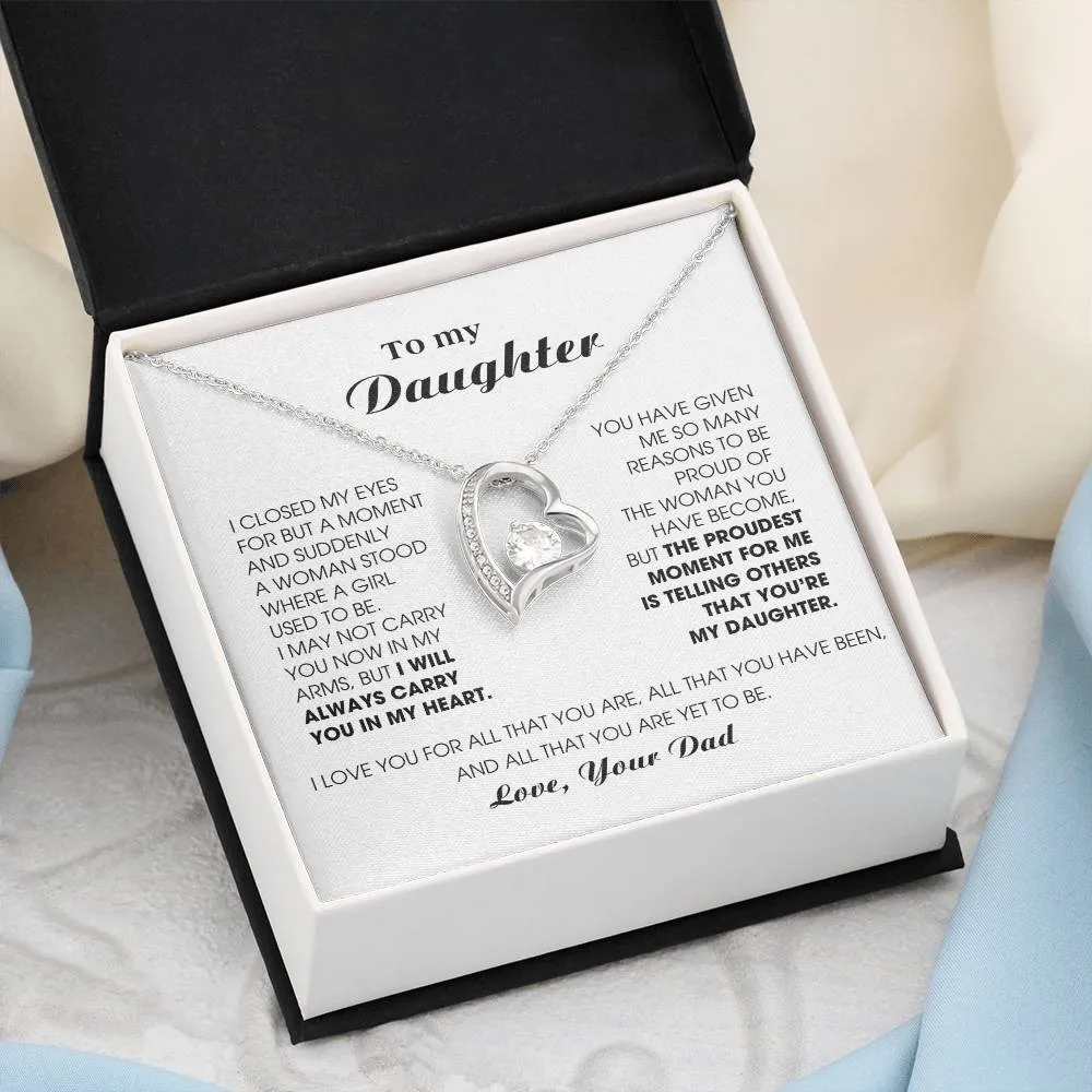 [Almost Sold Out] To My Daughter -  I will ALWAYS carry you in my heart