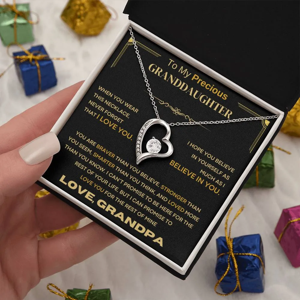 (Almost Sold Out) To My Precious Granddaughter, Never Forget That I Love You