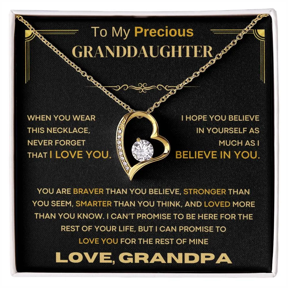 (Almost Sold Out) To My Precious Granddaughter, Never Forget That I Love You