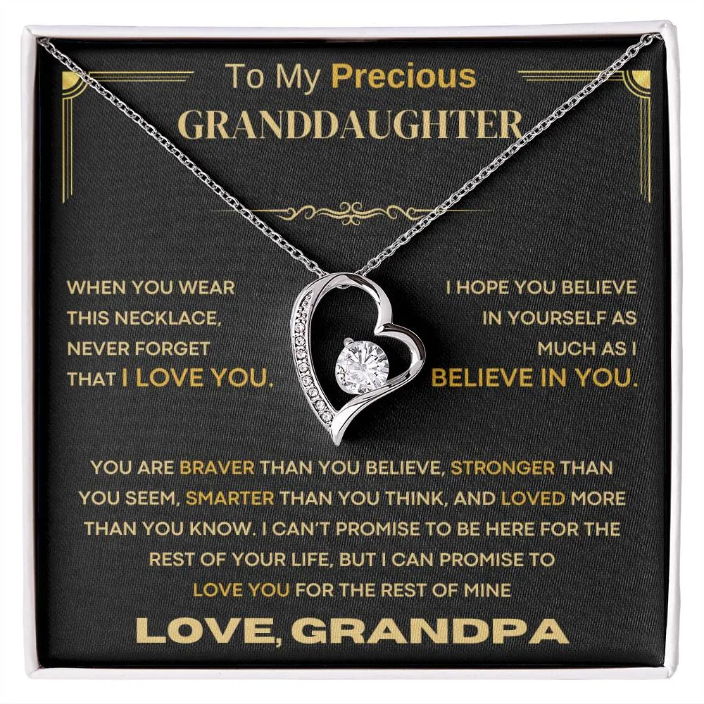 (Almost Sold Out) To My Precious Granddaughter, Never Forget That I Love You
