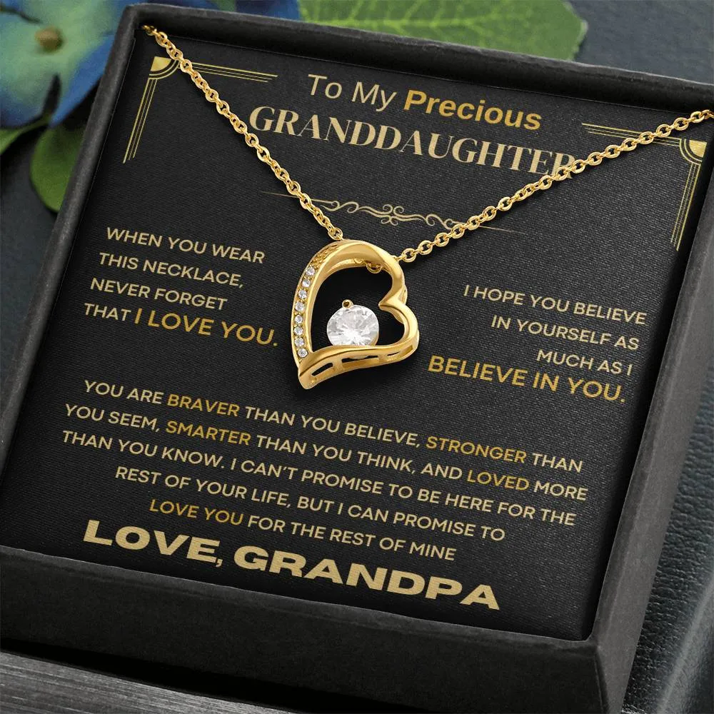 (Almost Sold Out) To My Precious Granddaughter, Never Forget That I Love You