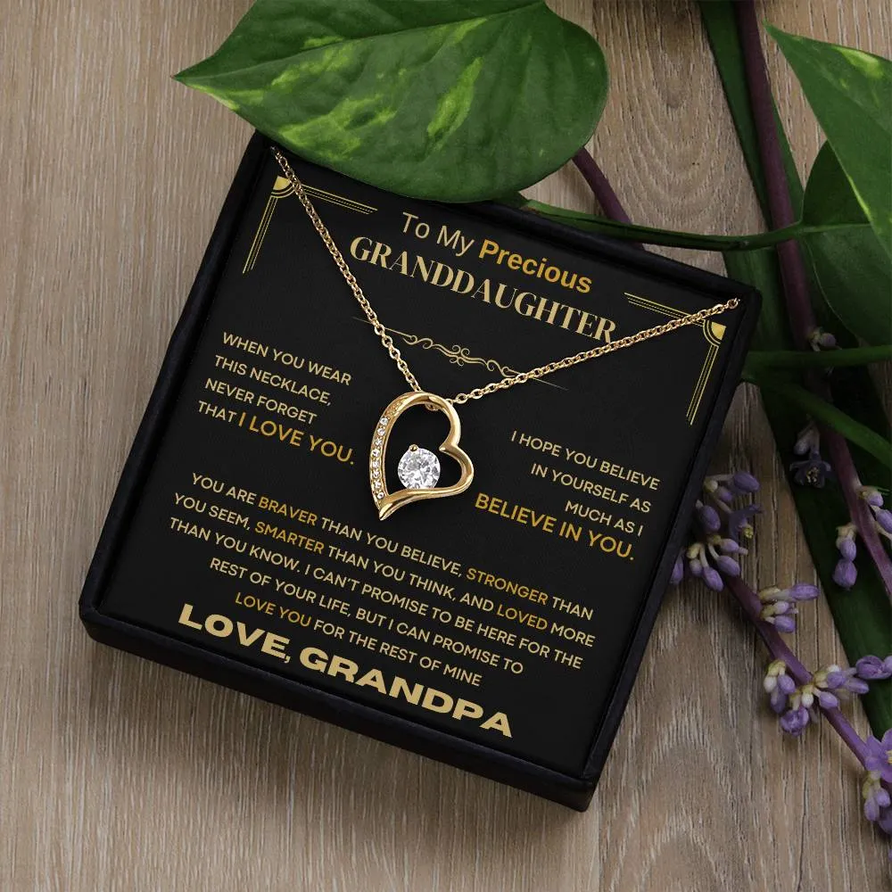 (Almost Sold Out) To My Precious Granddaughter, Never Forget That I Love You