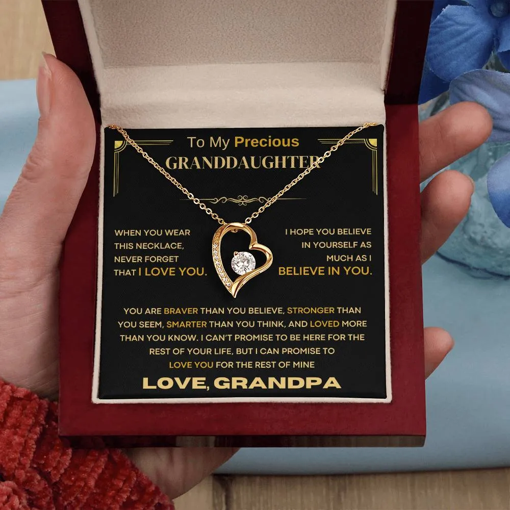 (Almost Sold Out) To My Precious Granddaughter, Never Forget That I Love You