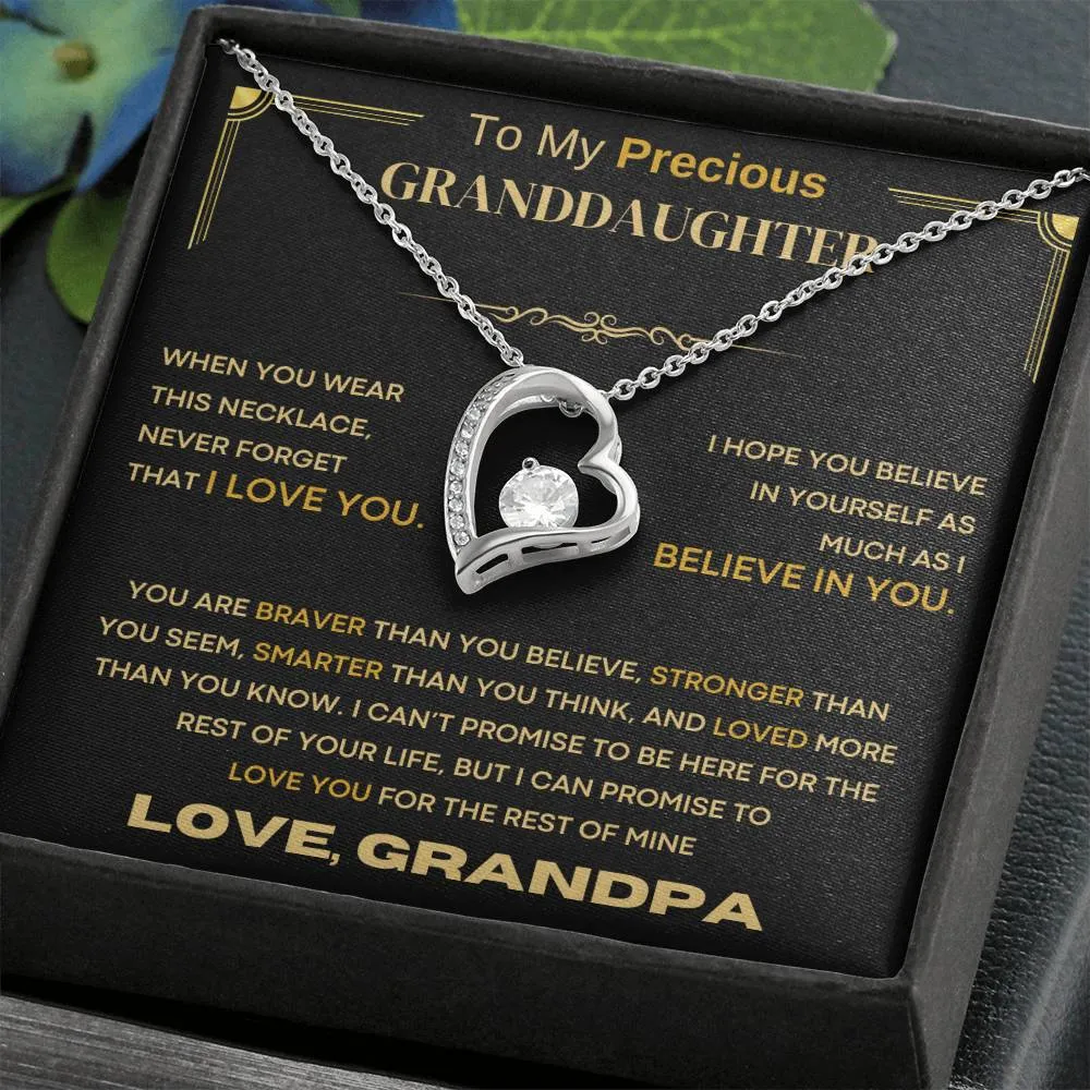 (Almost Sold Out) To My Precious Granddaughter, Never Forget That I Love You