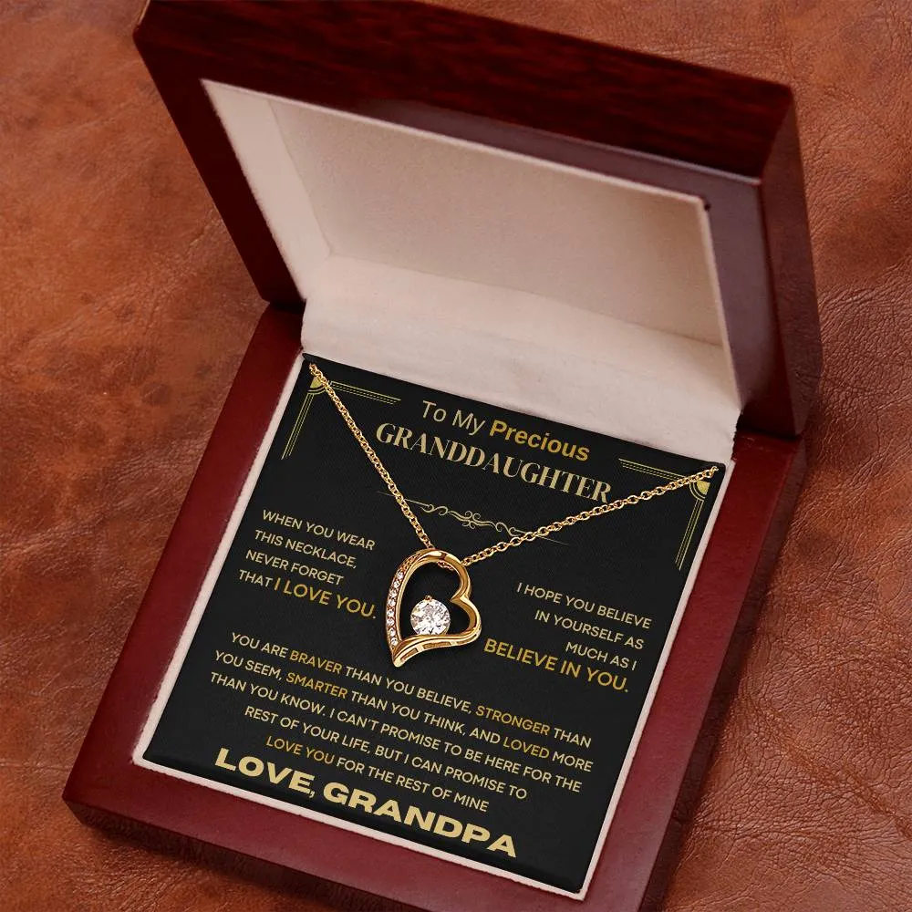 (Almost Sold Out) To My Precious Granddaughter, Never Forget That I Love You