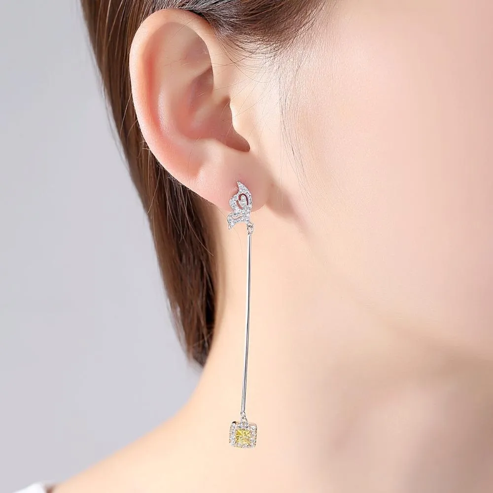 Alternate Designer Butterfly Dangle Earrings
