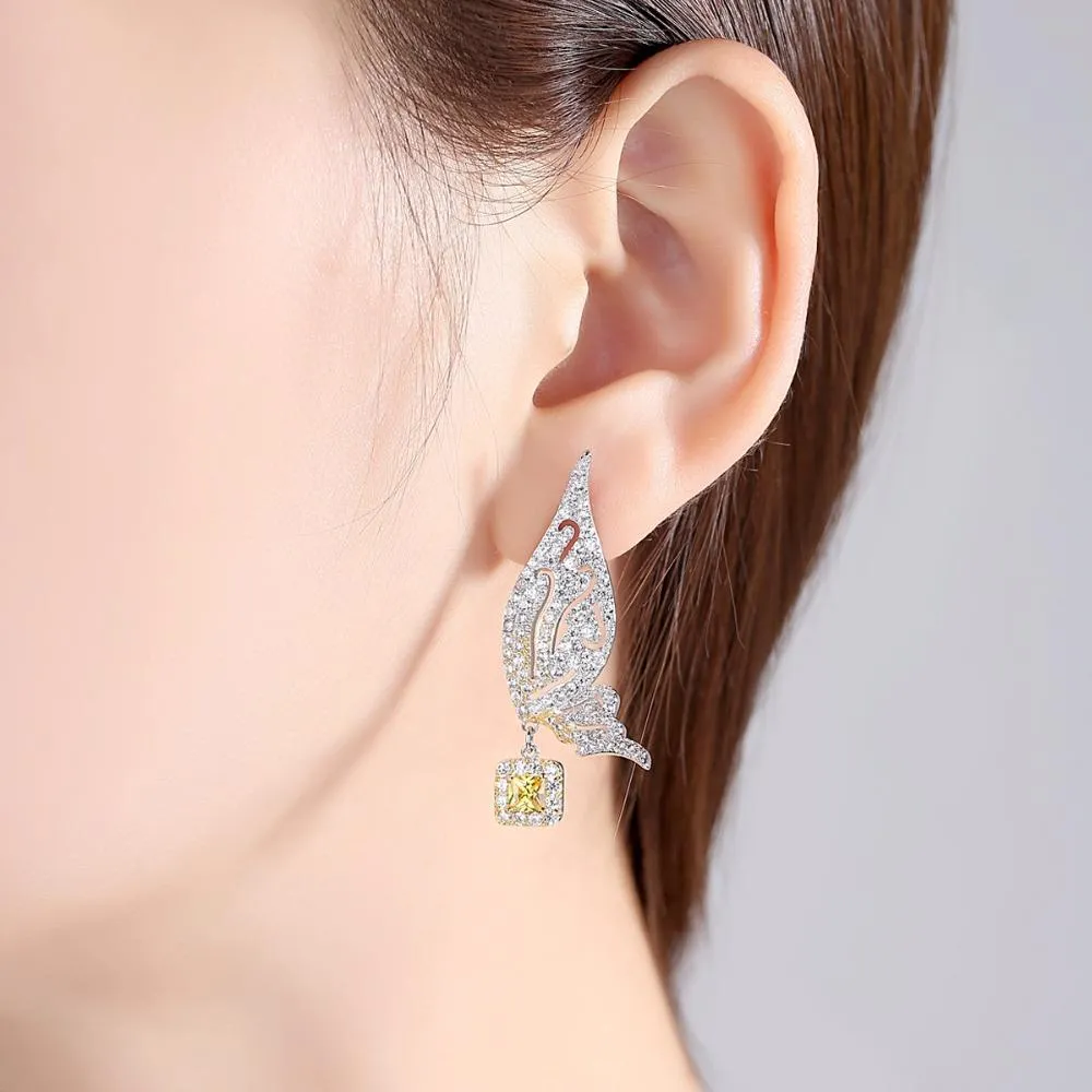 Alternate Designer Butterfly Dangle Earrings