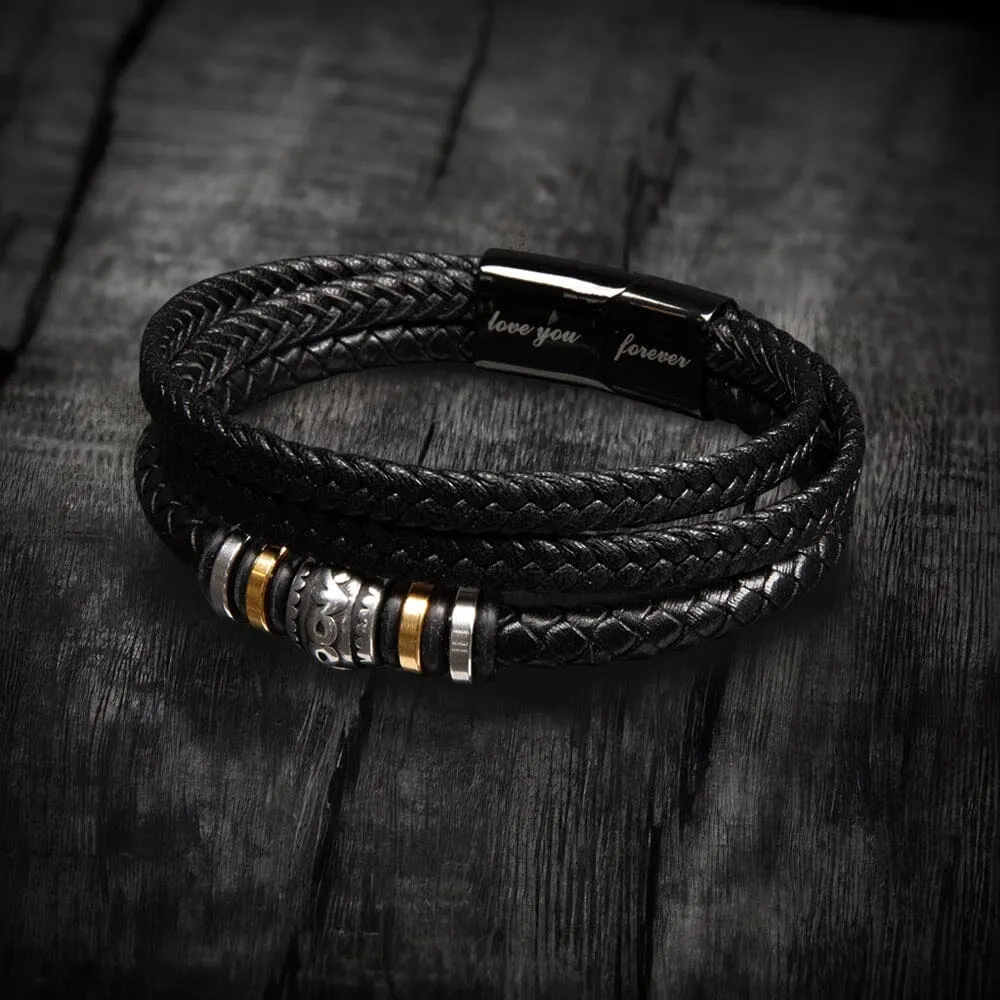 Amor Infinito: Pulsera Grabada 'Te Amo Siempre' - El Regalo Perfecto de una Esposa a su Esposo