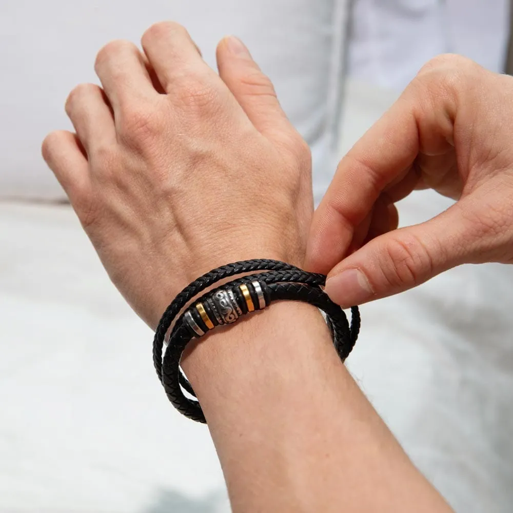 Amor Infinito: Pulsera Grabada 'Te Amo Siempre' - El Regalo Perfecto de una Esposa a su Esposo