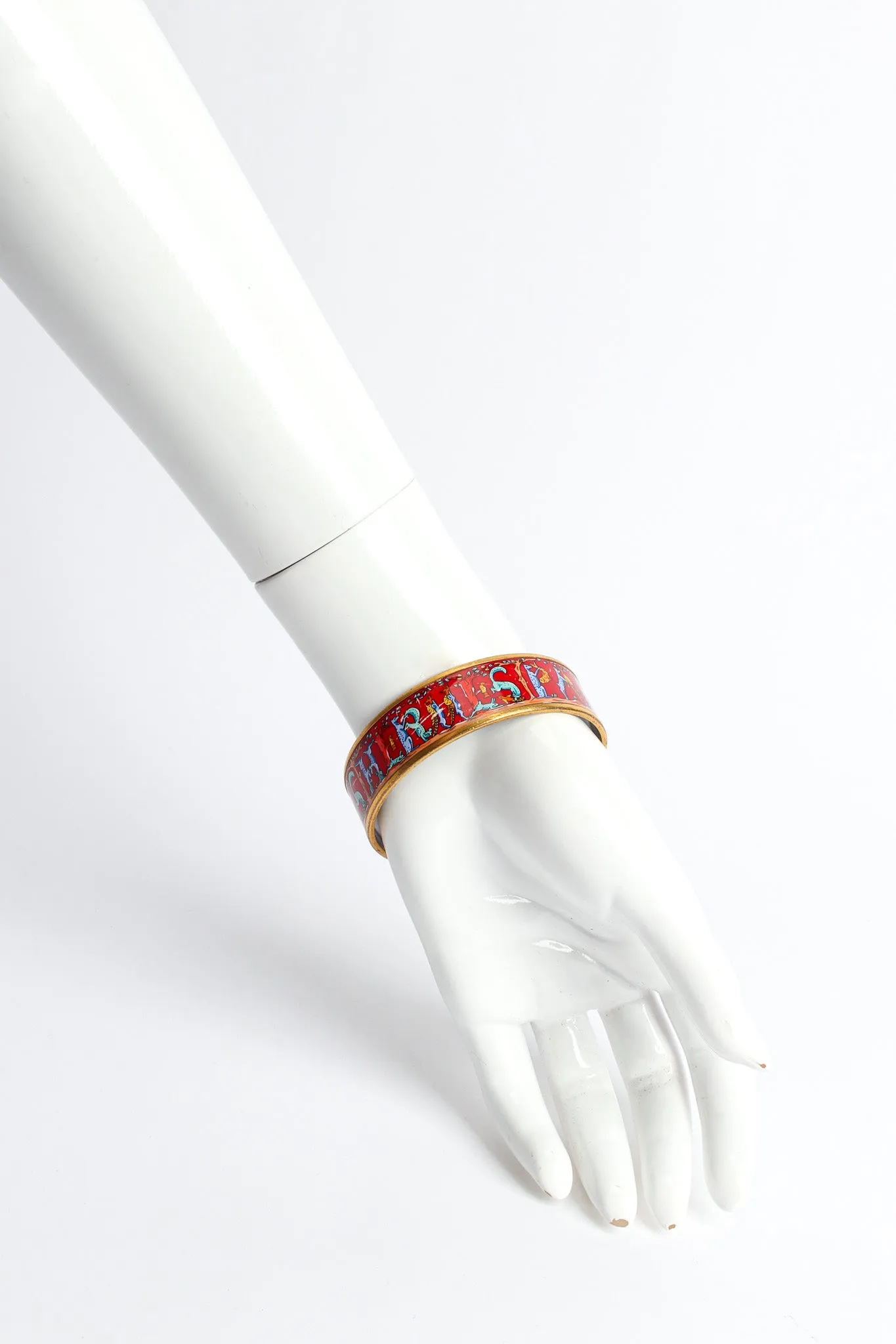 Animal Alphabet Wide Enamel Bracelet