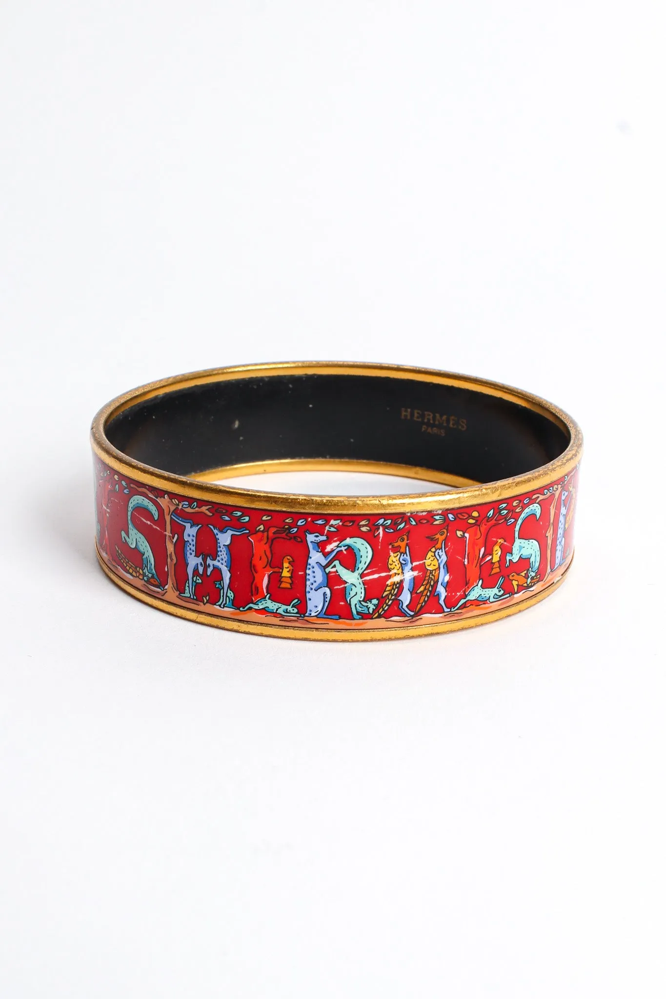 Animal Alphabet Wide Enamel Bracelet