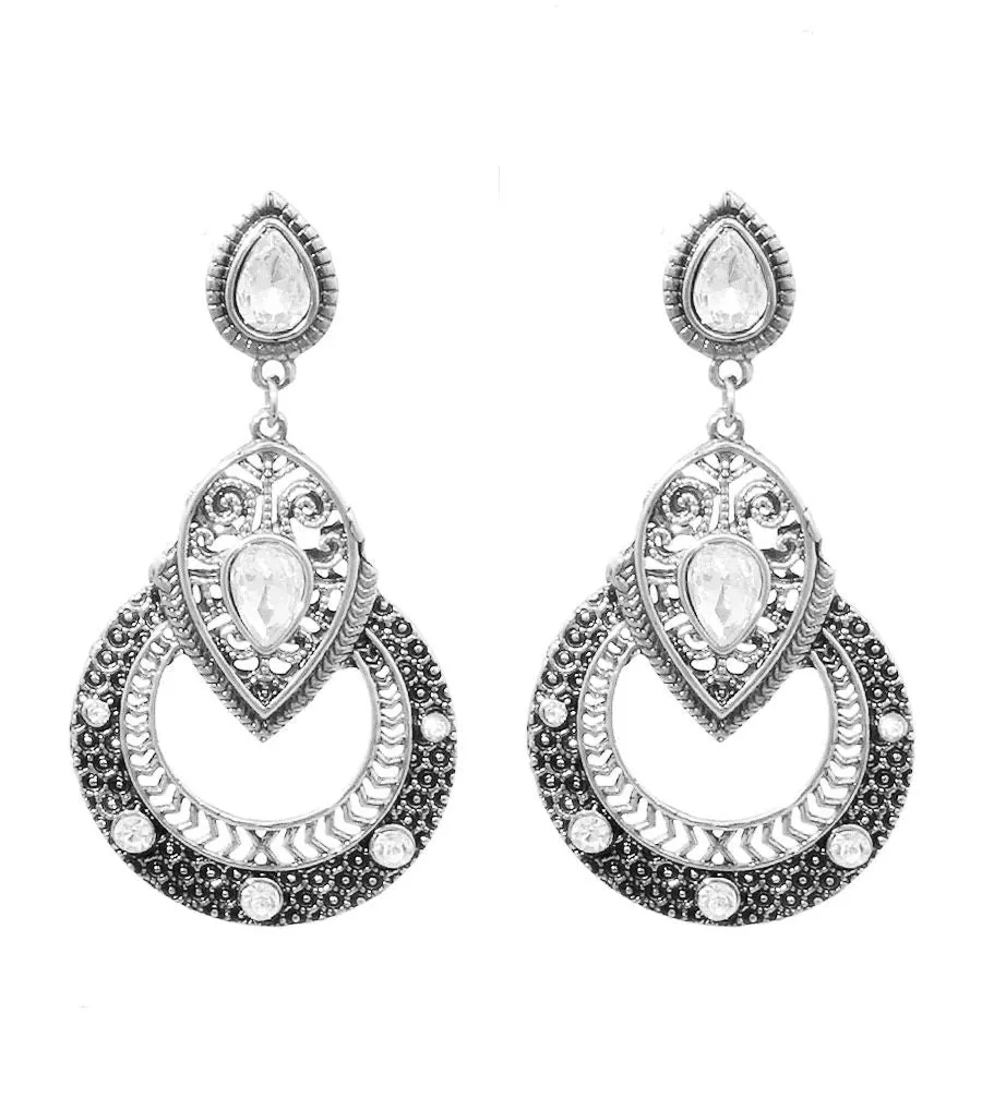 Antique Silver Drop Earrings