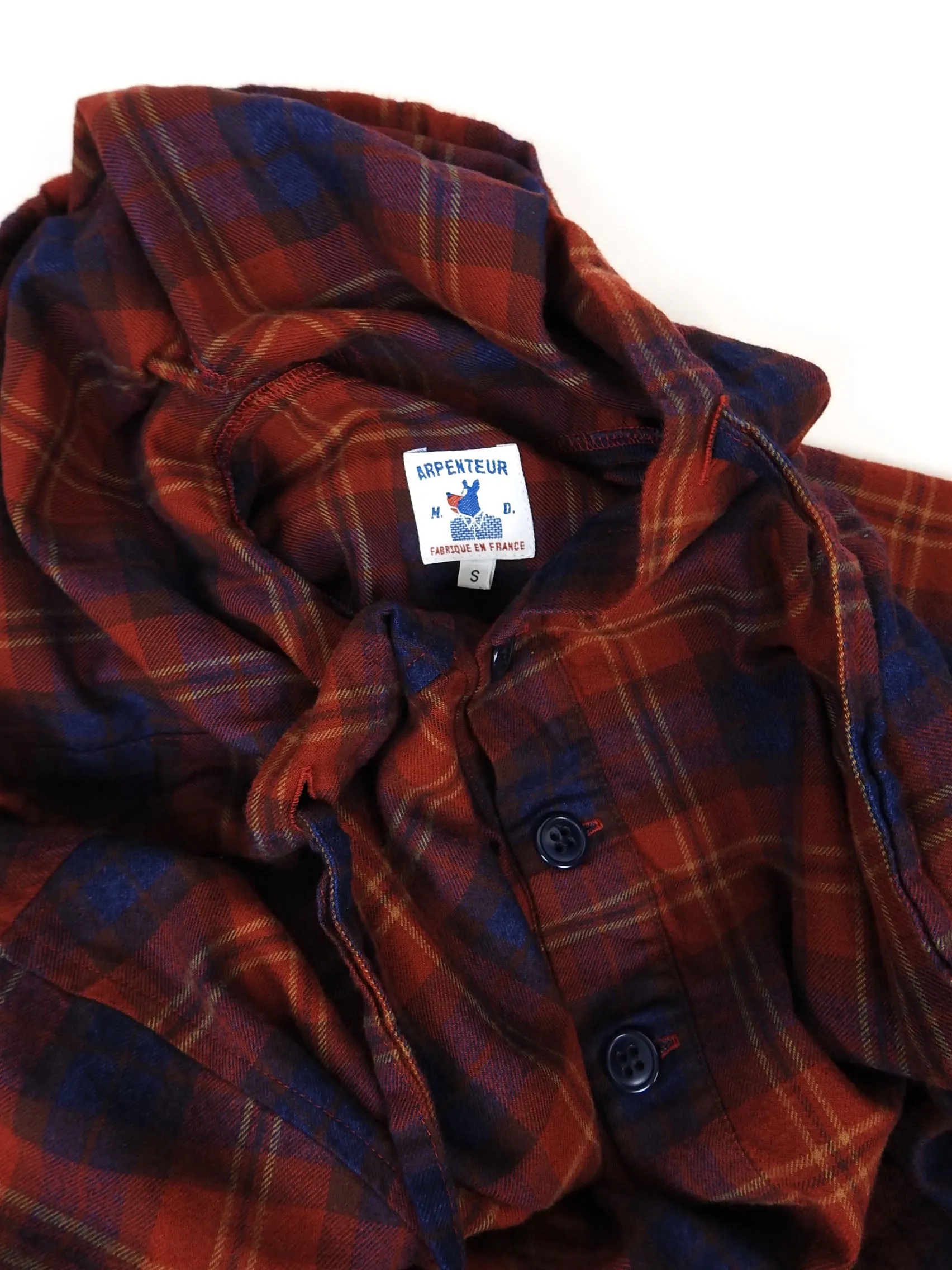 Arpenteur Flannel Hoodie Size Small