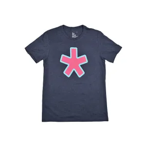 Asterisk Bold Outline T-Shirt Navy Heather