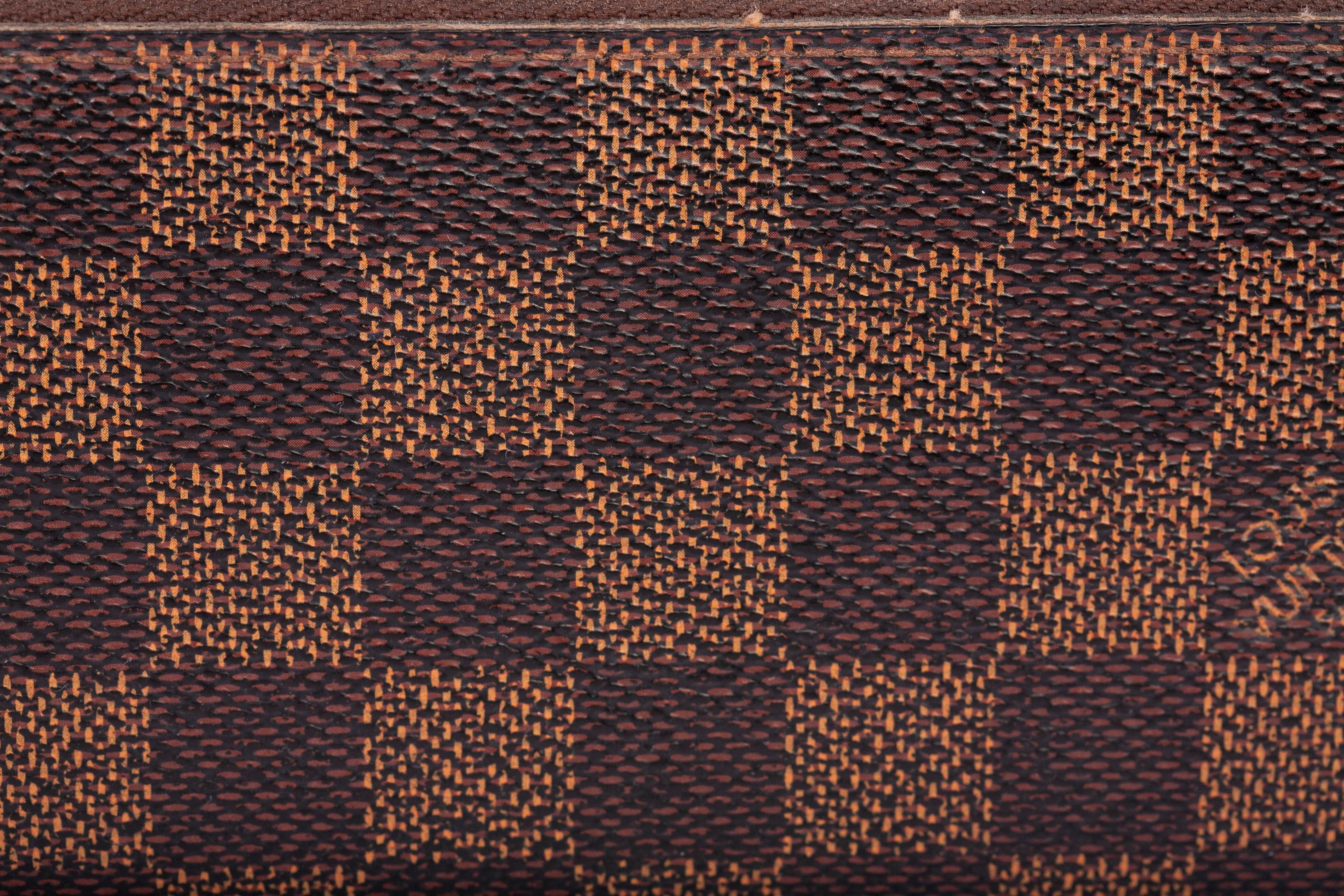 Authentic Louis Vuitton Damier Ebene Cherry Clemence Wallet