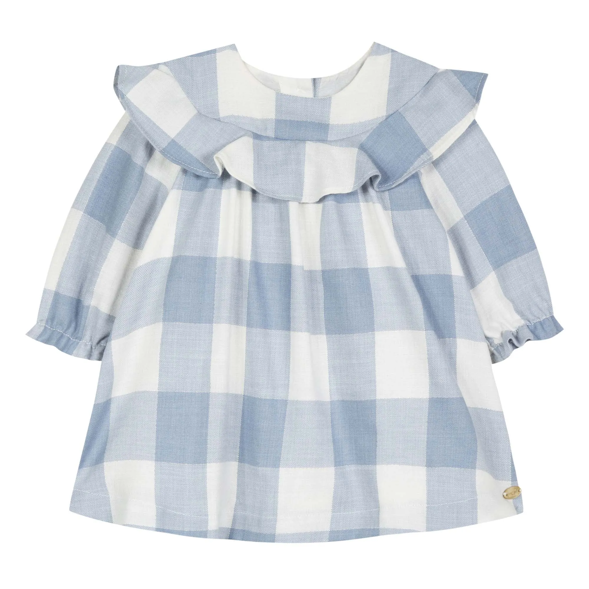 Baby Girls Cornflower Checked Dress