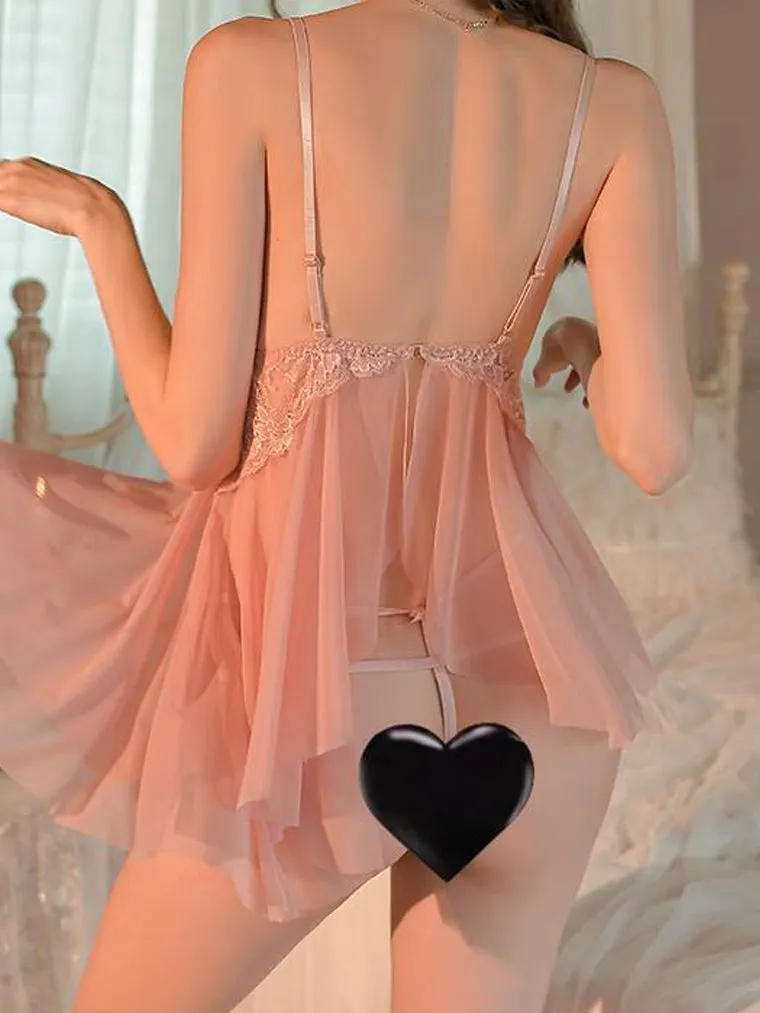 Back Slit Babydoll
