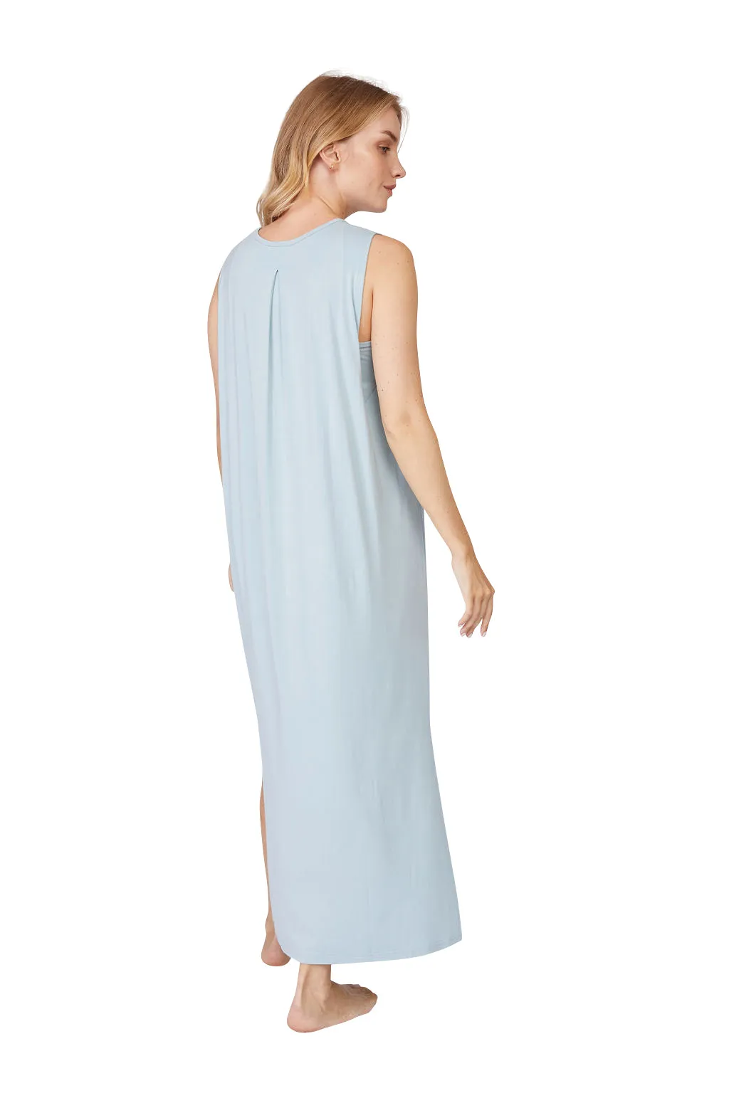 Bamboo Sleeveless Drape Dress
