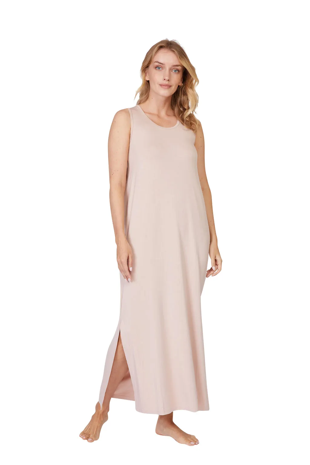 Bamboo Sleeveless Drape Dress