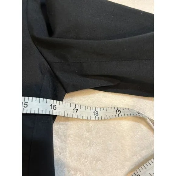 BANANA REPUBLIC Black Stretch Corpcore Cotton Modal Business Casual Blazer Sz 0