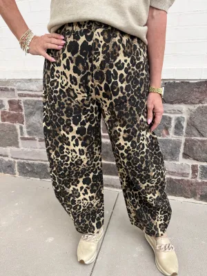 Be Bold Leopard Barrel Jean