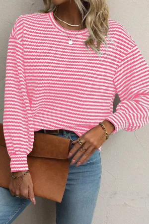 Beauty And Grace Striped Long Sleeve-2 Colors Available