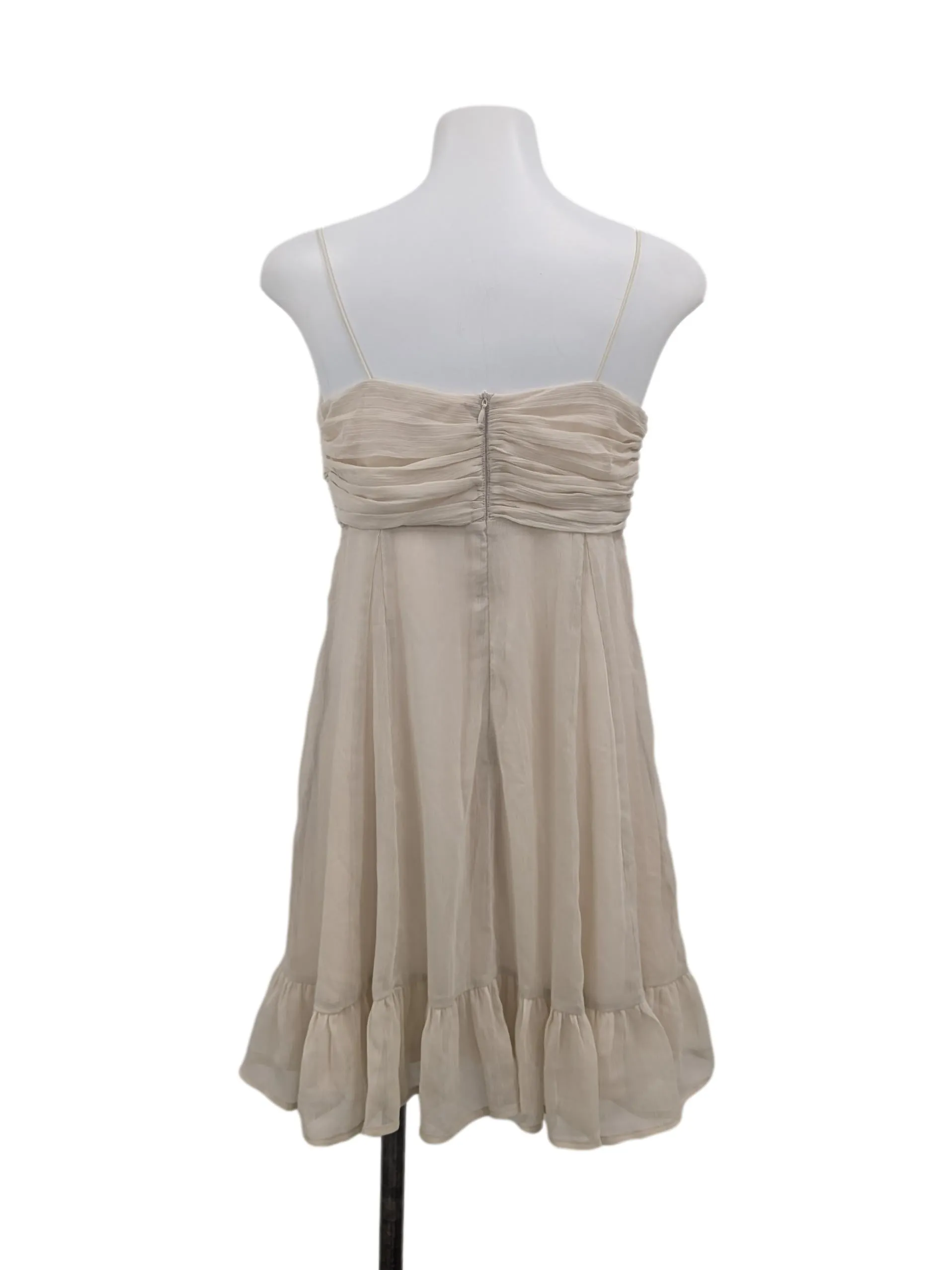 Beige Textured Dress