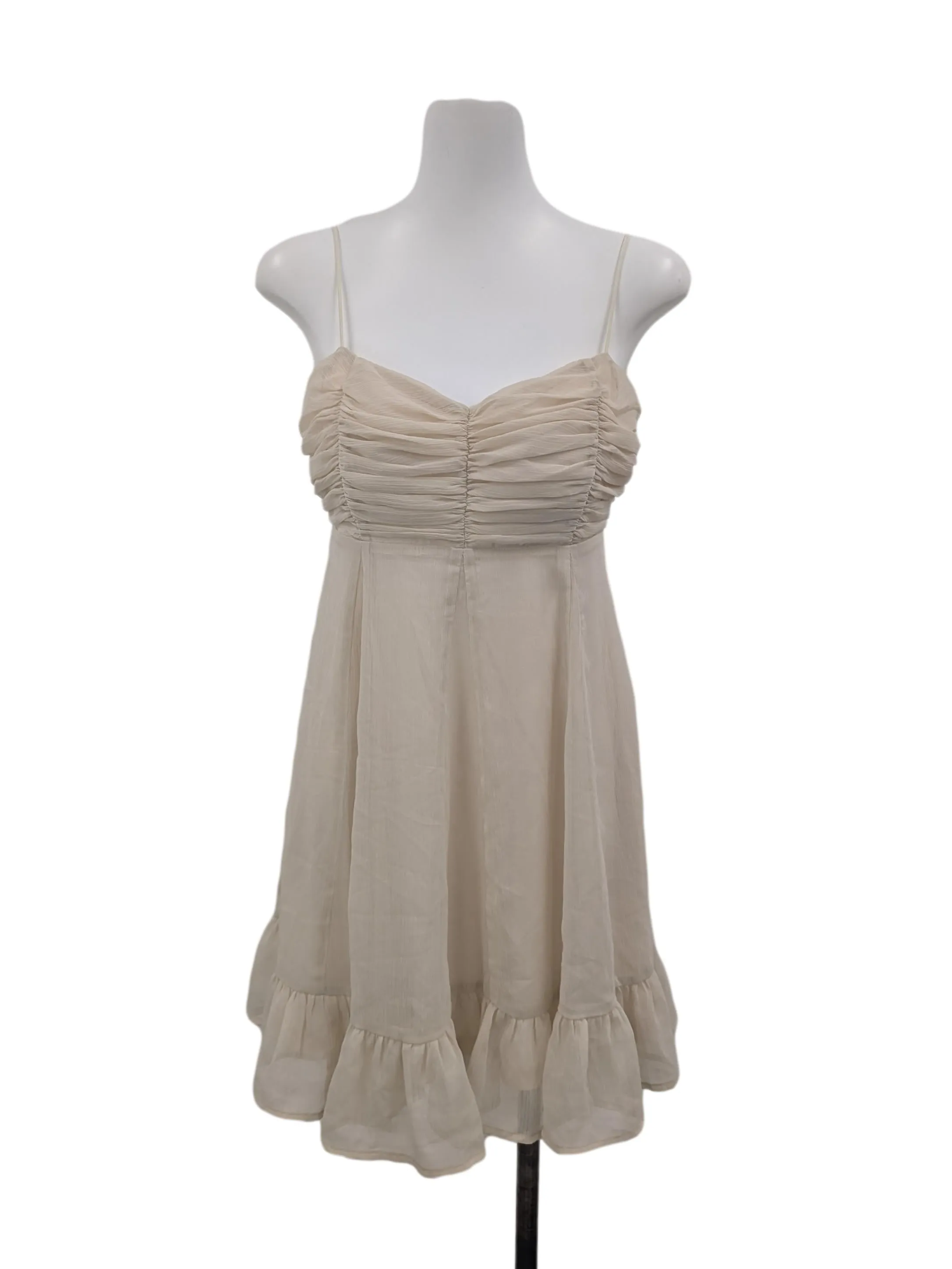 Beige Textured Dress