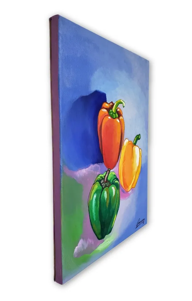 Bell Peppers - PREMIUM - 12 x 16 in. by A. Larrinaga