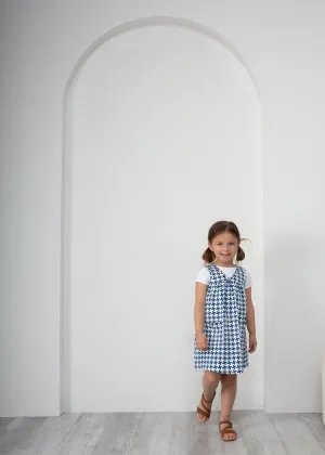 Bellou Indigo Checked Dress